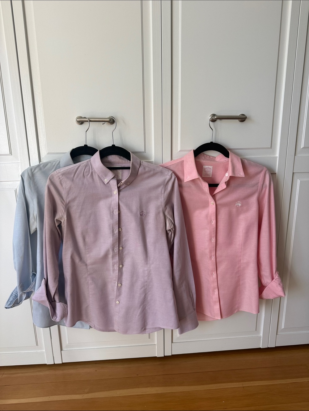 Set of 3 Brooks Brothers Women's Tailored Fit Non-Iron Button-Downs, Size 4